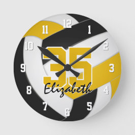 personalisierte Volleyball-Mannschaft Runde Wanduhr