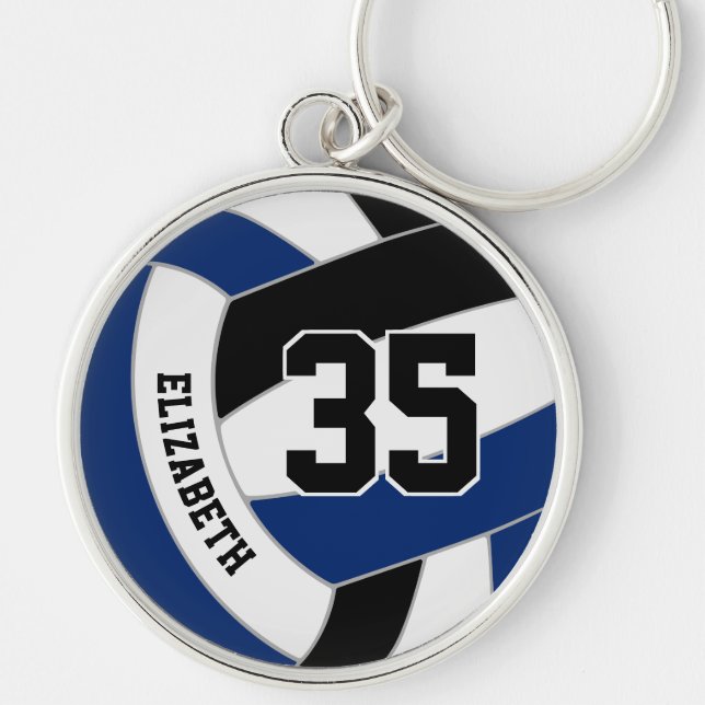 personalisierte Volleyballfarben Schlüsselanhänger (Vorne)