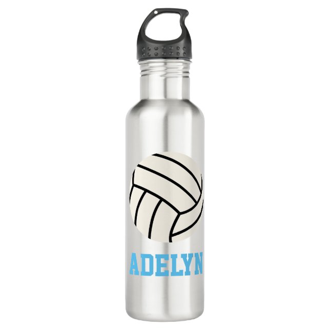 Personalisierte Volleyballflasche Edelstahlflasche (Vorderseite)