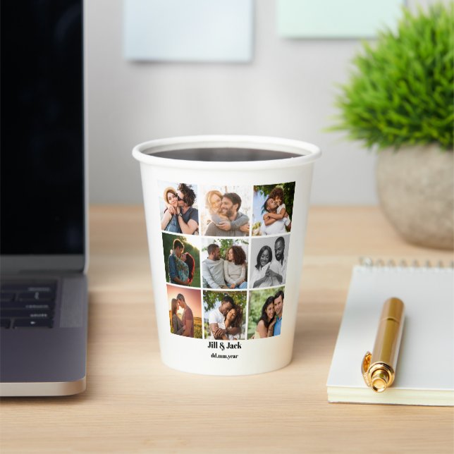 Personalisierte Vorlage für die FotoCollage für Pa Pappbecher (InSitu)