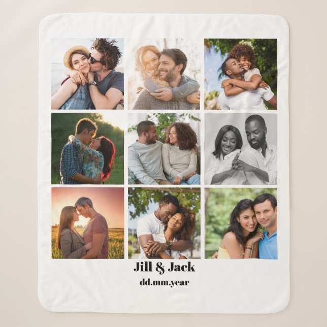 Personalisierte Vorlage für die FotoCollage für Pa Sherpadecke (Vorderseite)