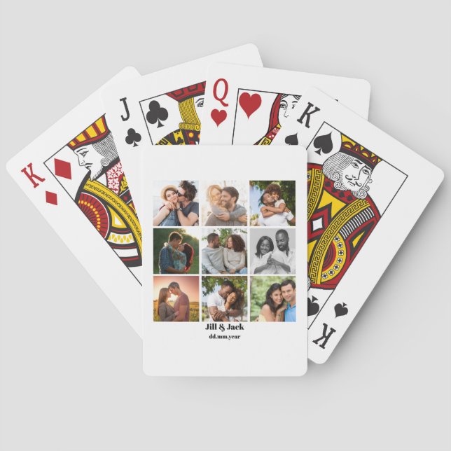 Personalisierte Vorlage für die FotoCollage für Pa Spielkarten (Rückseite)