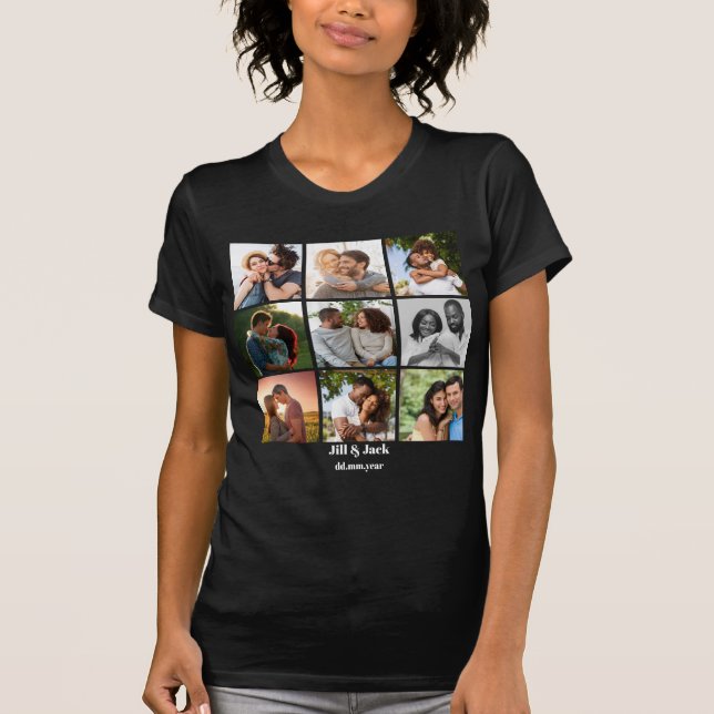 Personalisierte Vorlage für die FotoCollage für Pa T-Shirt (Vorderseite)