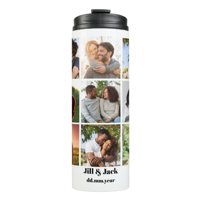 Personalisierte Vorlage für die FotoCollage für Pa Thermosbecher (Vorderseite)