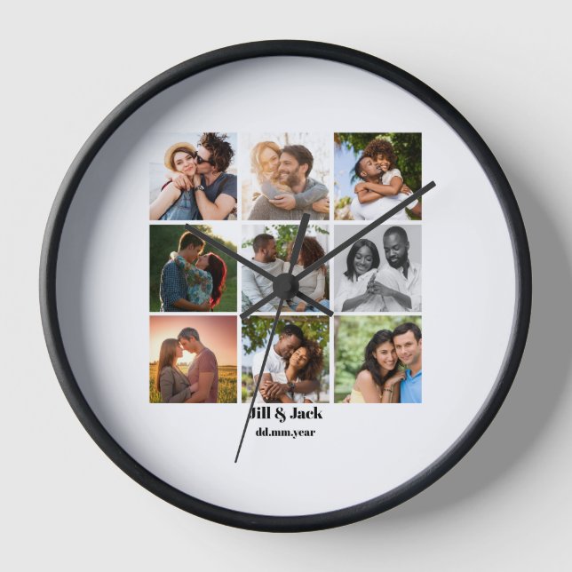 Personalisierte Vorlage für die FotoCollage für Pa Uhr (Vorderseite)