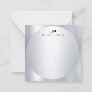 Personalisierte Vorlage für Silver Look Monogram