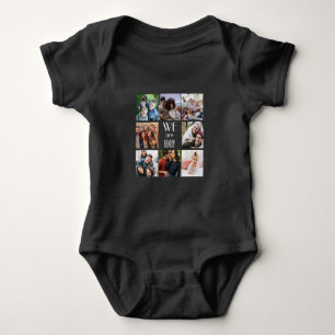 Personalisierte Vorlage "Wir sind Familie" Baby Strampler