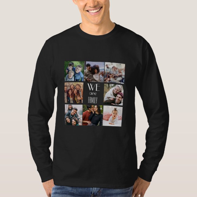 Personalisierte Vorlage "Wir sind Familie" T-Shirt (Vorderseite)