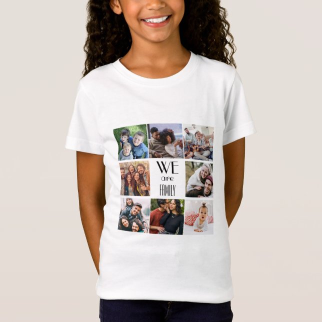 Personalisierte Vorlage "Wir sind Familie" T-Shirt (Vorderseite)