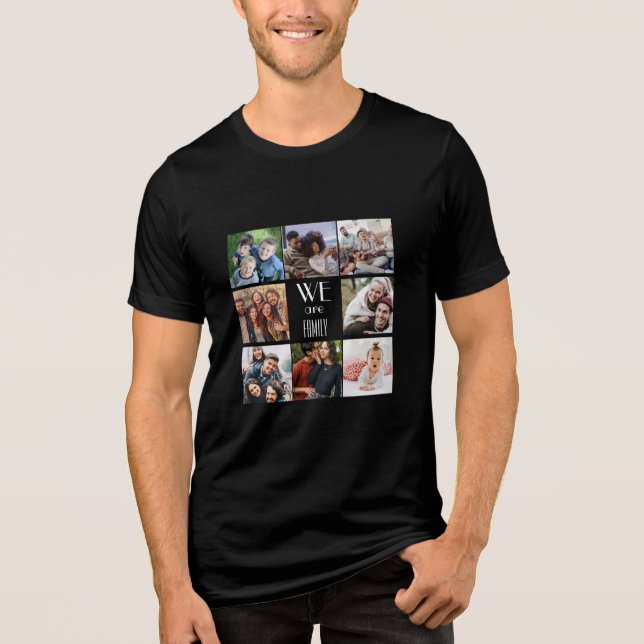 Personalisierte Vorlage "Wir sind Familie" Tri-Blend Shirt (Vorderseite)