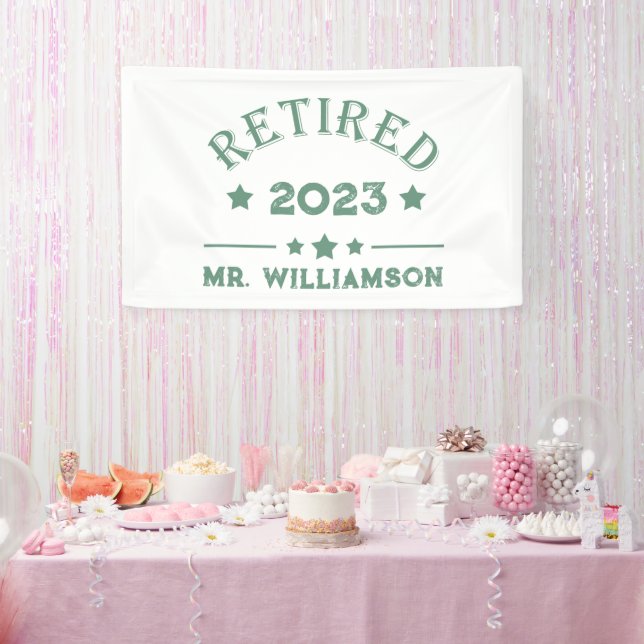 Personalisierte Vorruhestandsgeschenk Banner (Party)