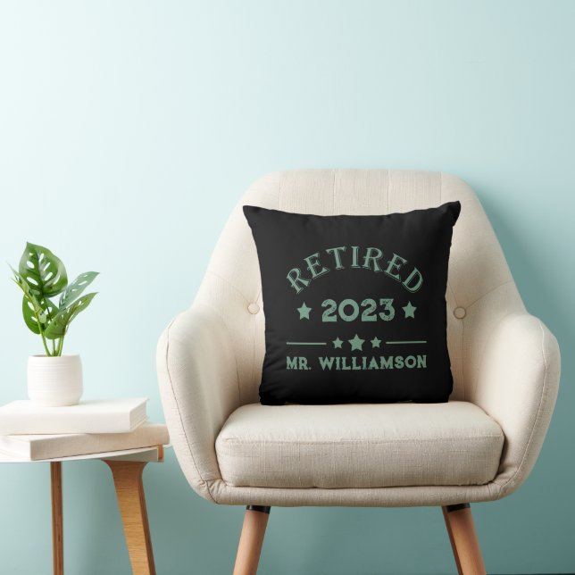 Personalisierte Vorruhestandsgeschenk Kissen (Stuhl )