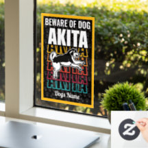 Personalisierte Vorsicht vor der Warnung des Hunde