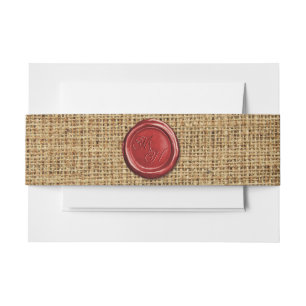 Personalisierte Vorstöße des dunklen Red Wax Siege Einladungsbanderole