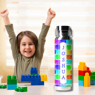 Personalisierte Wachsmalkreide-Blöcke Kinder Schul Trinkflasche