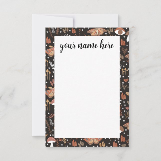 Personalisierte Waldnotecards Dankeskarte (Vorderseite)