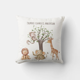 Personalisierte Waldtiere Baby-Geschenk-Kinderzimm Kissen
