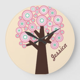Personalisierte Wall-Uhr - Baum-Design Große Wanduhr