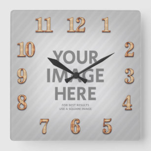 Personalisierte Wand-Uhr-quadratische Quadratische Wanduhr