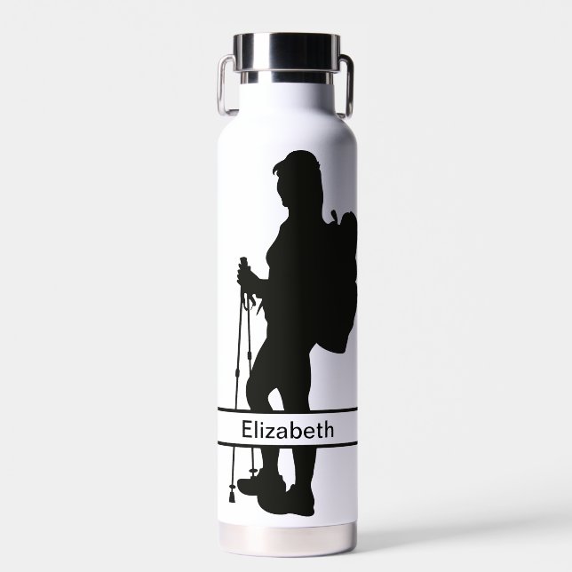 Personalisierte Wanderer Wasserflasche Trinkflasche (Vorne)