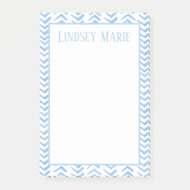 PERSONALISIERTE WASSERCOLOR-Hinweise Post-it Klebezettel (Vorderseite)