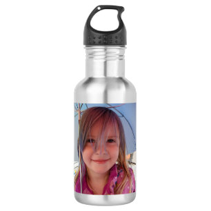 Personalisierte Wasserflasche, Bild hinzufügen! Edelstahlflasche
