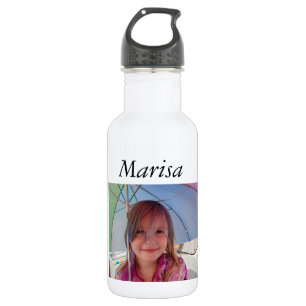 Personalisierte Wasserflasche, Bild hinzufügen! Edelstahlflasche