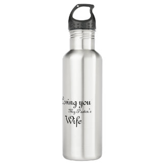 Personalisierte Wasserflasche für die Ehefrau Ihre Edelstahlflasche