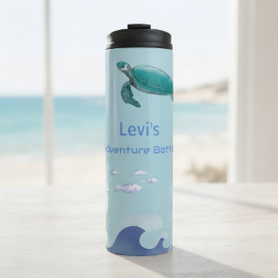 Personalisierte Wasserflasche für Kinder – Ozean-T Thermosbecher