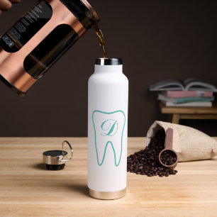 Personalisierte Wasserflasche für Zahnarzt Trinkflasche