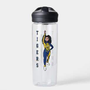 Personalisierte Wasserflasche Goldener Tiger 2 Trinkflasche