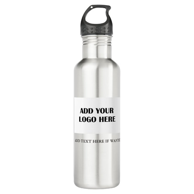 Personalisierte Wasserflasche, Logo für Ihr Untern Edelstahlflasche (Vorderseite)