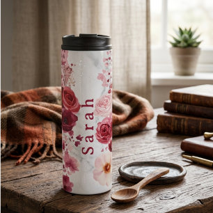 Personalisierte Wasserflasche mit Namen Thermosbecher