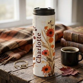 Personalisierte Wasserflasche mit Namen Thermosbecher