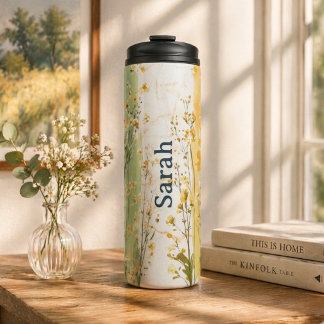 Personalisierte Wasserflasche mit Namen Thermosbecher