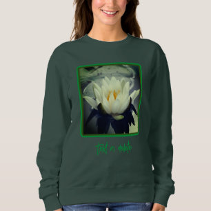 Personalisierte Wasserlilien-Lotosblüten-Blume Sweatshirt