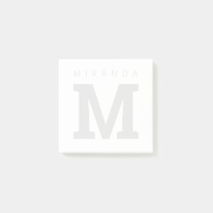 Personalisierte Wasserzeichen-Monogramm Postit®-No Post-it Klebezettel