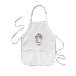 Personalisierte Watercolor-Kuchen-Bäckerei Kinderschürze