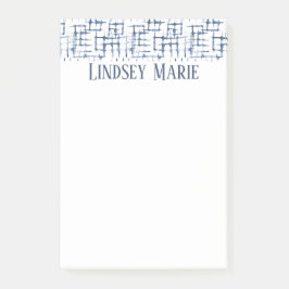 PERSONALISIERTE WATERCOLOR-Nachhinweise Post-it Klebezettel