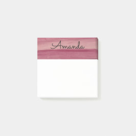 PERSONALISIERTE WATERCOLOR-Nachhinweise Post-it Klebezettel