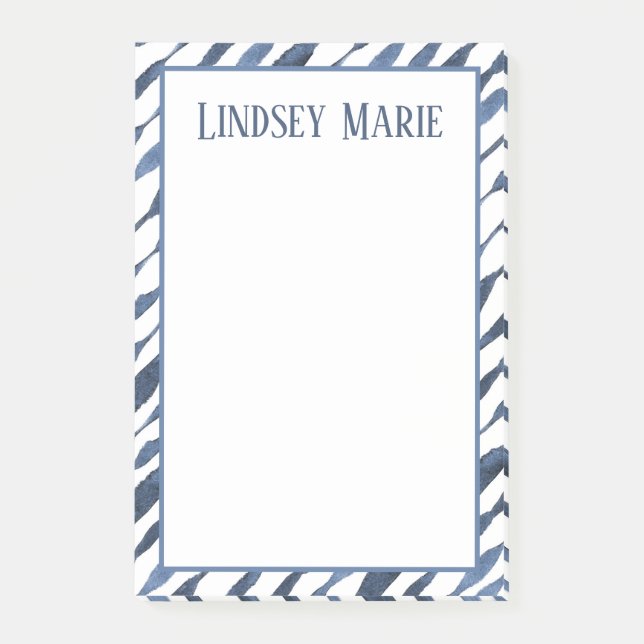 PERSONALISIERTE WATERCOLOR-Nachhinweise Post-it Klebezettel (Vorderseite)