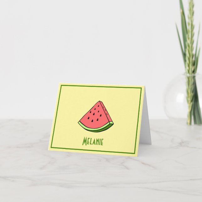 Personalisierte Watermelon-Karte Dankeskarte (Vorderseite)