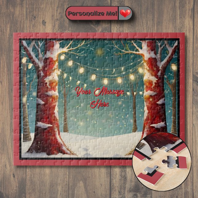 Personalisierte Weihnachten (Customizable Christmas Jigsaw Puzzle)