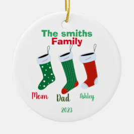 Personalisierte Weihnachten 2023 Keramik Ornament