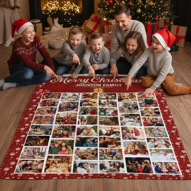 Personalisierte Weihnachten 44 FotoCollage Sherpadecke (Von Creator hochgeladen)