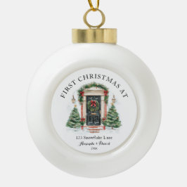 Personalisierte Weihnachten auf unserer neuen Zuha Keramik Kugel-Ornament