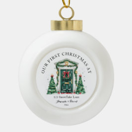 Personalisierte Weihnachten auf unserer neuen Zuha Keramik Kugel-Ornament
