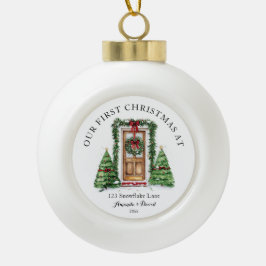Personalisierte Weihnachten auf unserer neuen Zuha Keramik Kugel-Ornament