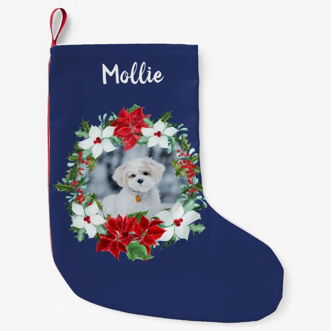 Personalisierte Weihnachten | Ferienhäuser Foto Kleiner Weihnachtsstrumpf (Vorderseite)