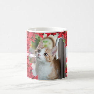 Personalisierte Weihnachten für Haustiere im Foto Kaffeetasse